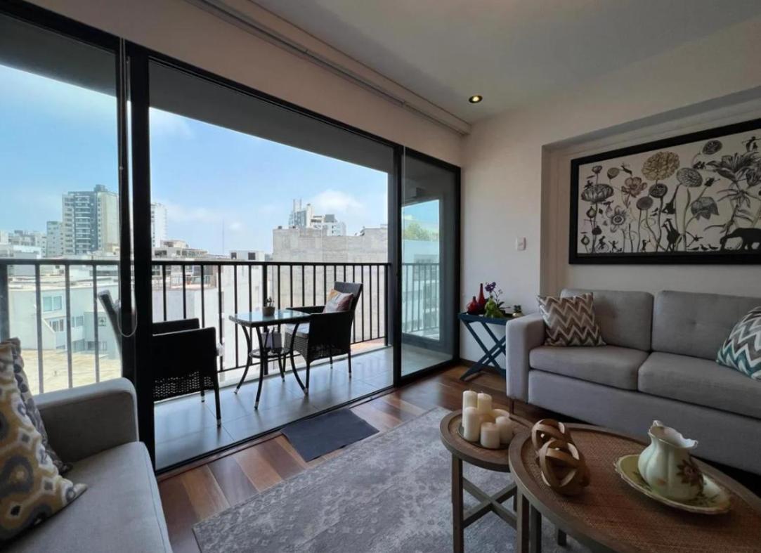 Exclusivo Y Moderno Depa En Miraflores Vista Al Mar Y A La Ciudad Amoblado Apartments Lima Exteriör bild