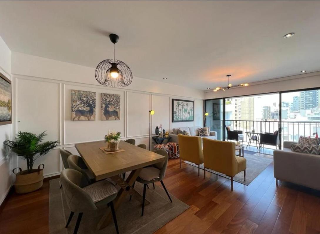 Exclusivo Y Moderno Depa En Miraflores Vista Al Mar Y A La Ciudad Amoblado Apartments Lima Exteriör bild